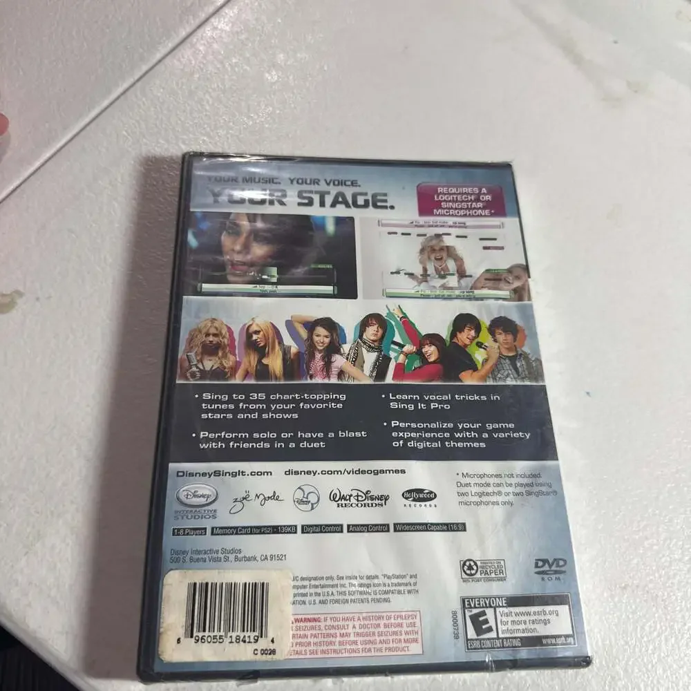 Disney Sing It - PlayStation 2 PS2 Game, Factory Sealed New